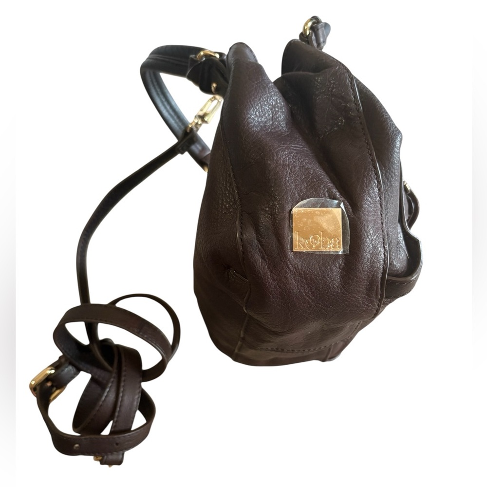 Kooba Mini Jonnie Brown Leather Python Embossed C… - image 8